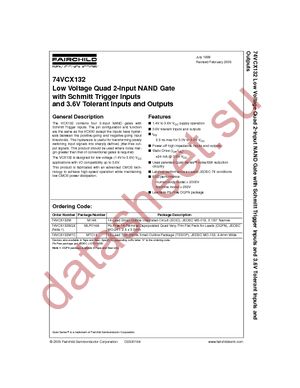 74VCX132M datasheet  